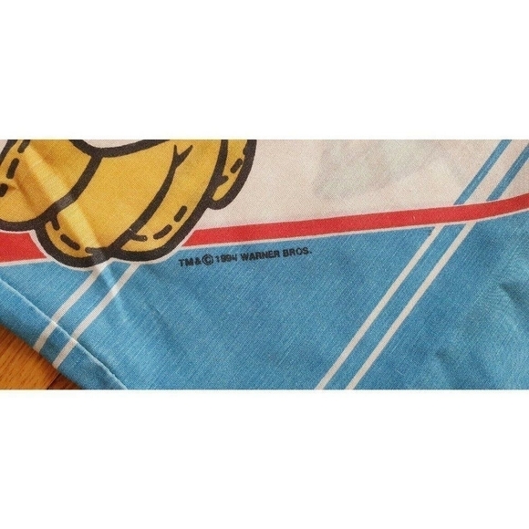 1994 Warner Bros Standard Pillowcase Taz Bugs Bunny Tazmanian Devil Baseball - Picture 5 of 5